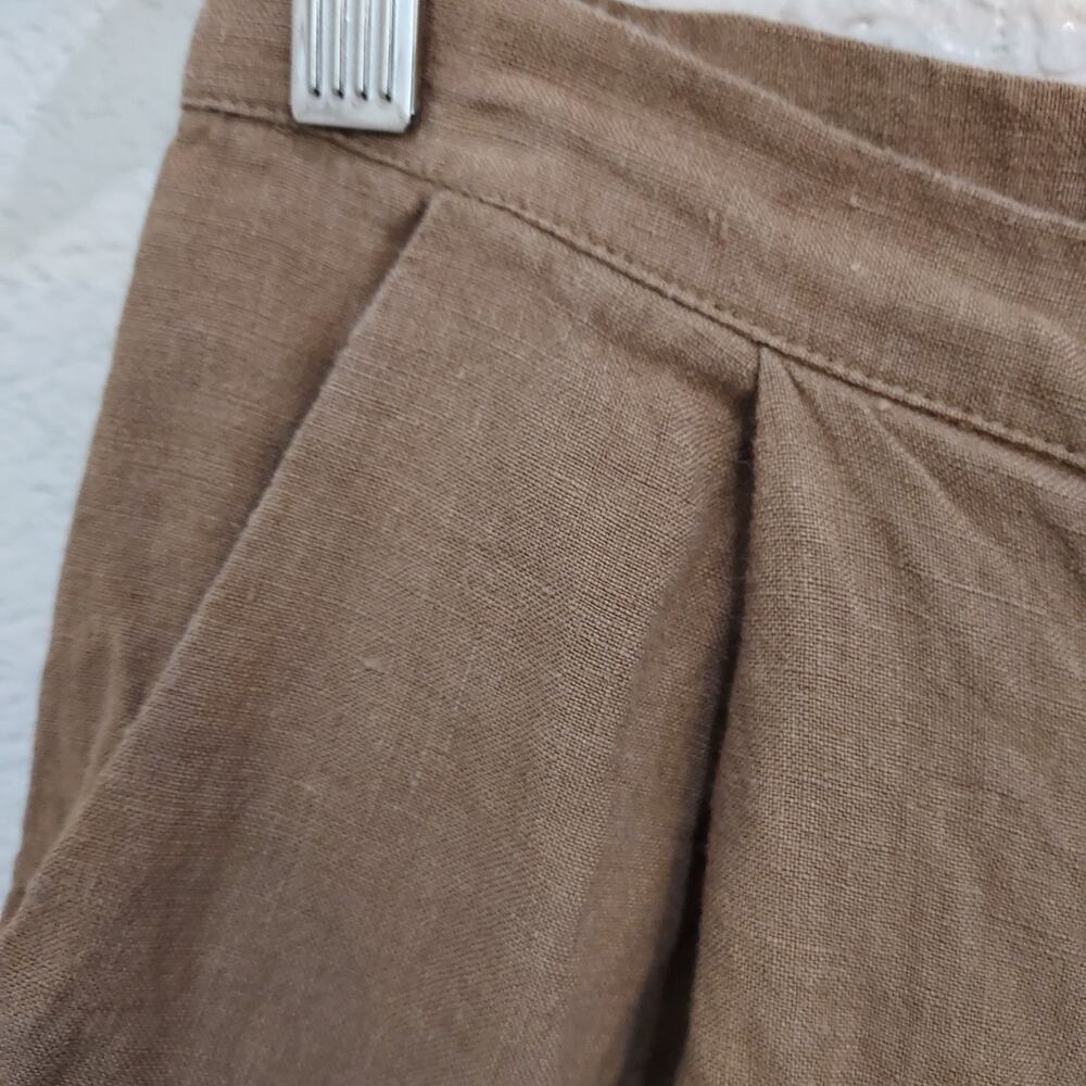 All:Row Beige Linen Long Shorts 8" Inseam Size S - Picture 3 of 10